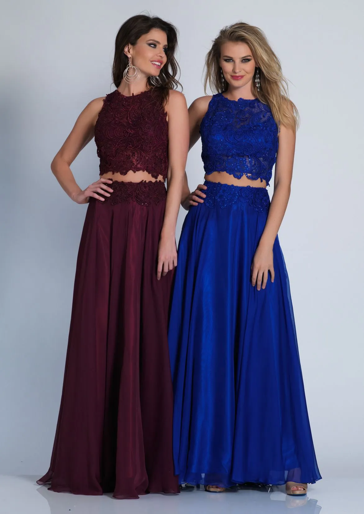 10001W Prom Dress Burgundy