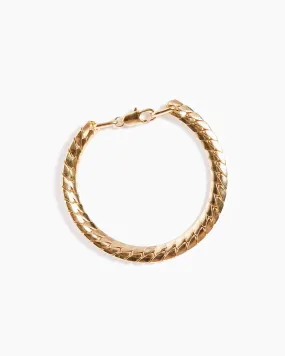 14K Gold Plated Brass Piatta Bracelet