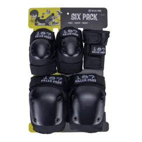 187 Killer Pads Six Pack Pad Set black