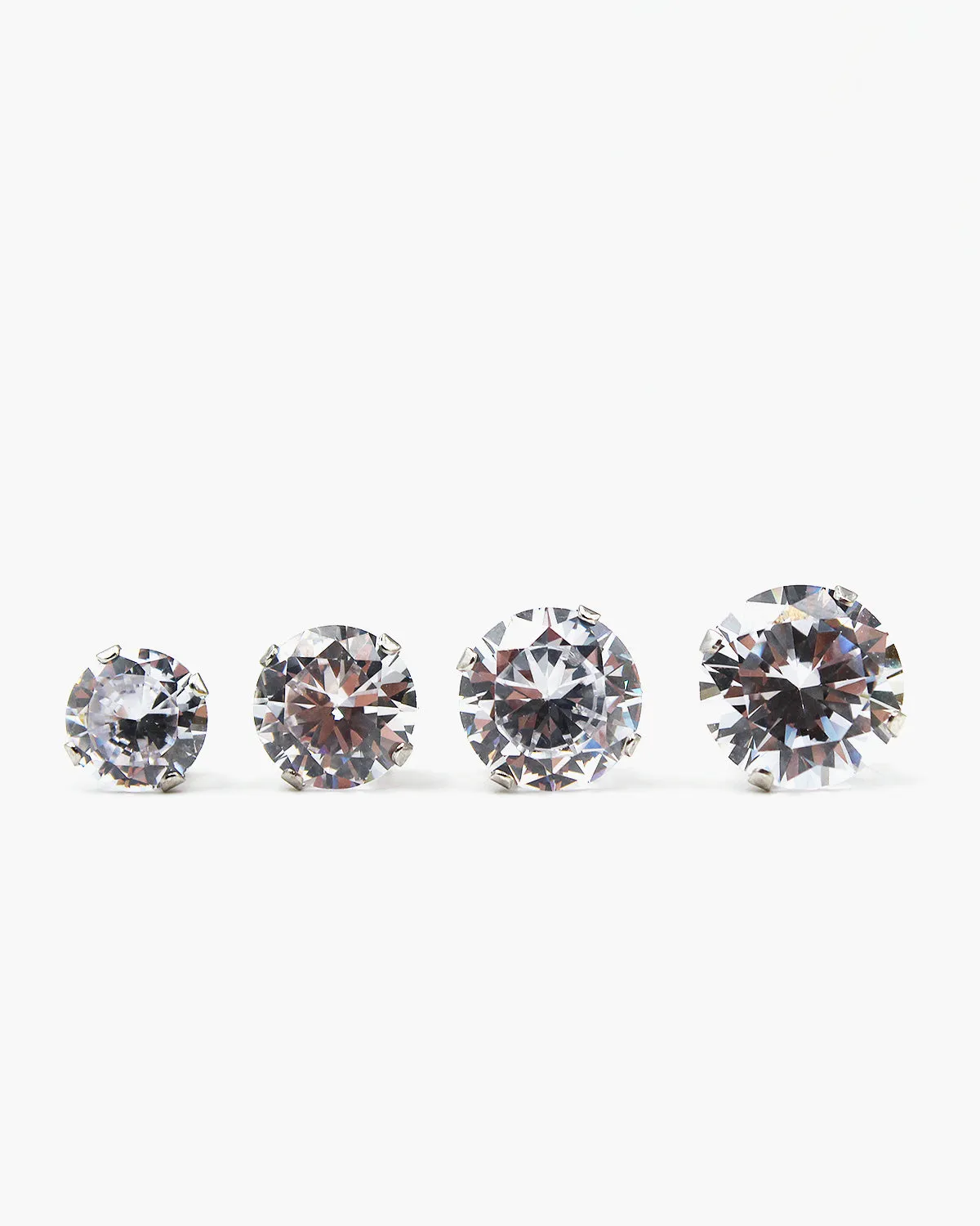 3.5 CT Classic Brilliant Cut CZ Earrings