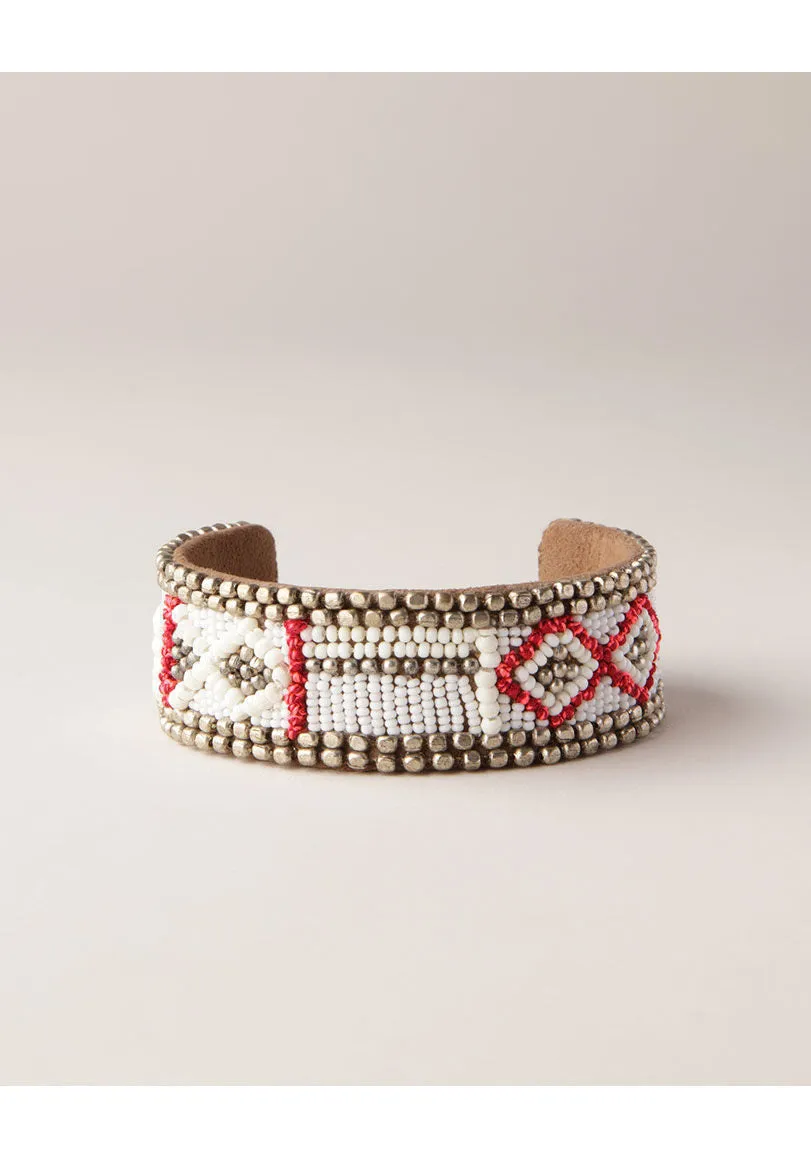 Abey Rose Beaded Cuff