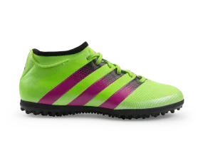 adidas Men's ACE 16.3 Primemesh Turf Soccer Shoes Solar Green/Shock Pink/Black