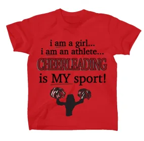 AFONiE Cheerleading Is My Sport Kids T-Shirt