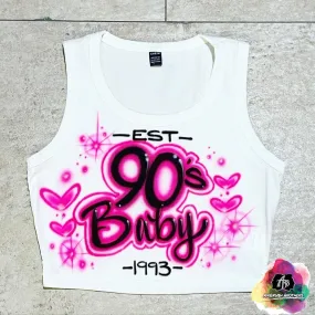 Airbrush Est. Crop Top Design