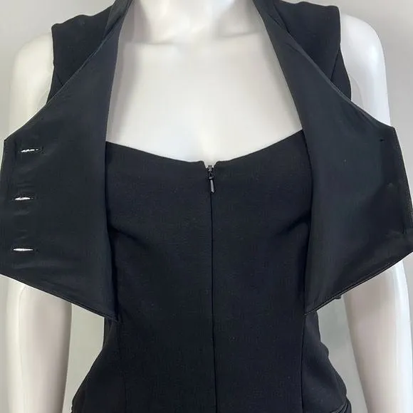 Alexander Wang Black Tuxedo Dress