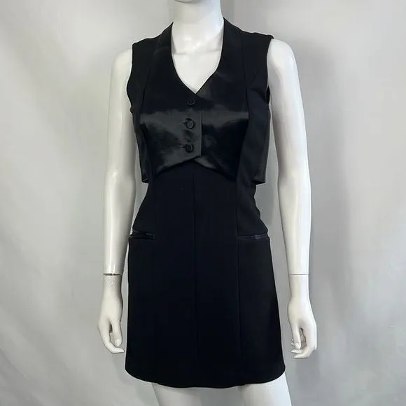 Alexander Wang Black Tuxedo Dress