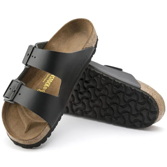 Birkenstock Arizona Smooth Leather Black Narrow Width