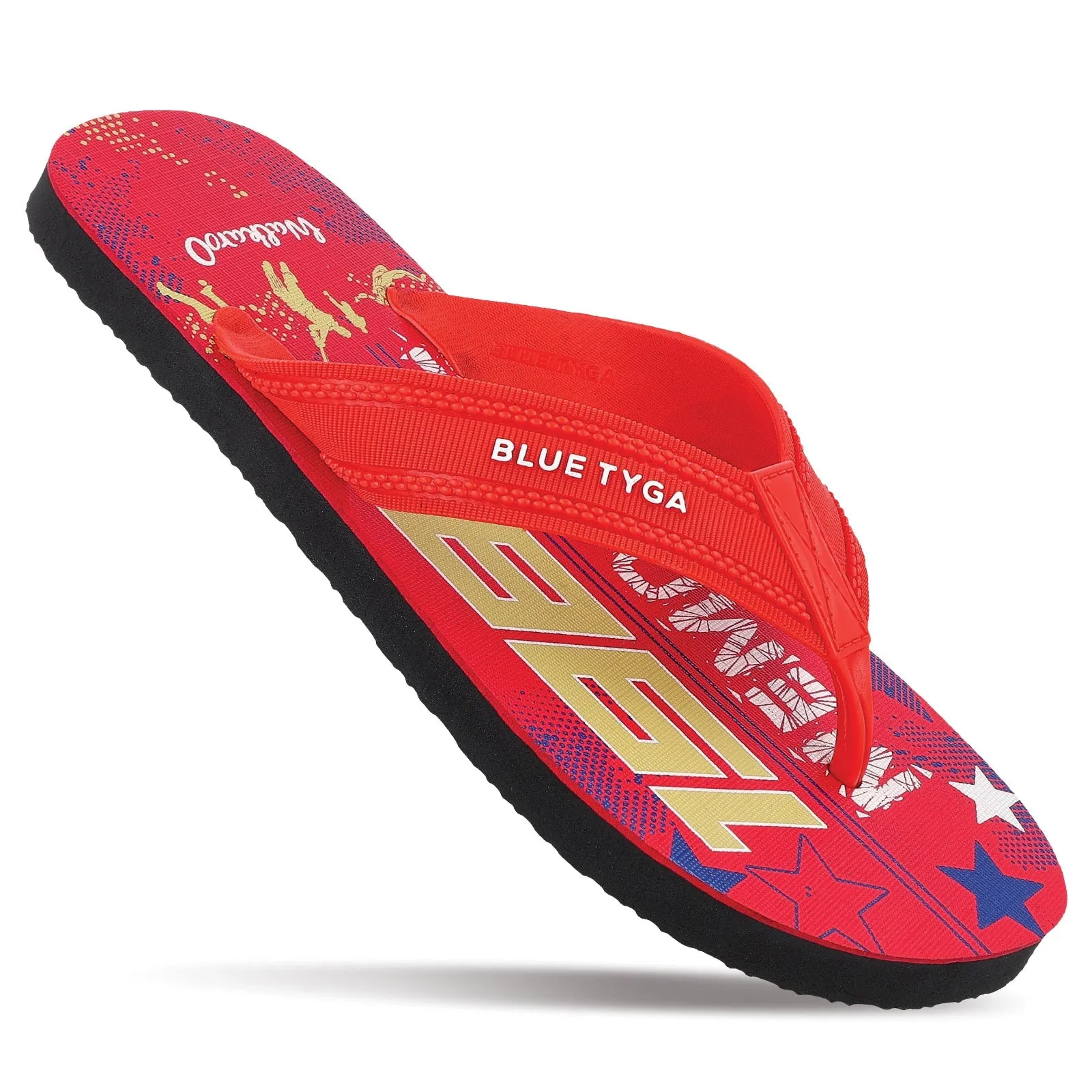 Blue Tyga Gents Flip Flop Thong  - HG167 Red Black