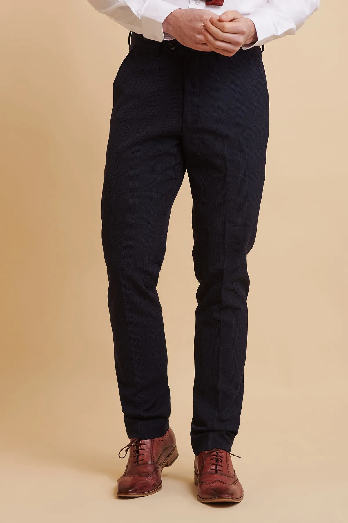 BROMLEY - Navy Double Breasted Two Piece Suit