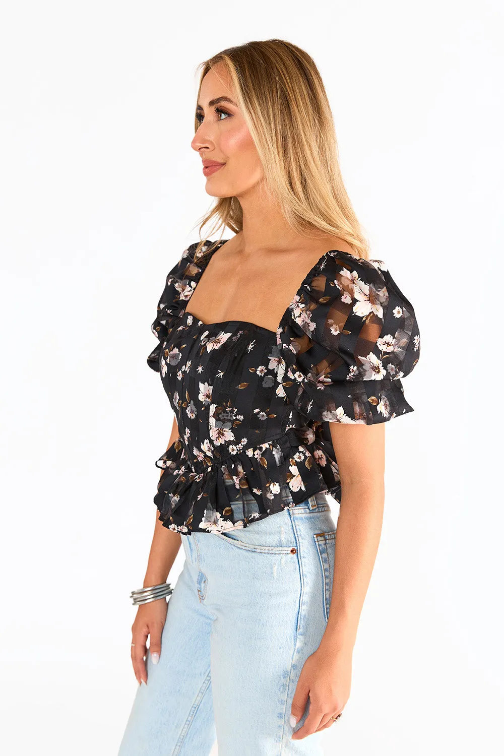 Chloe Bustier Top - Flower Basket