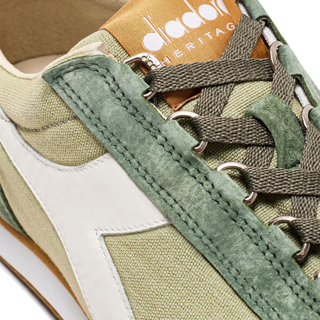 Diadora Equipe H Canvas Stone Wash Green Tea