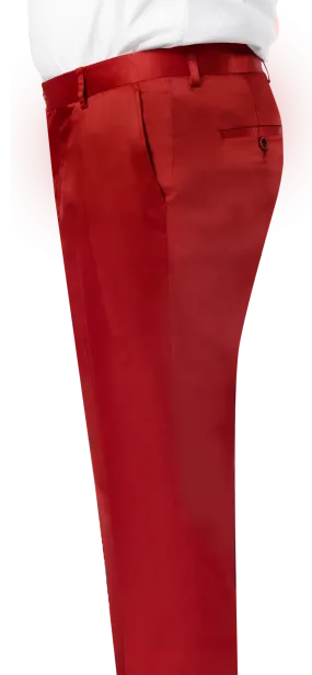 EJ Samuel Red Satin Pants PS02