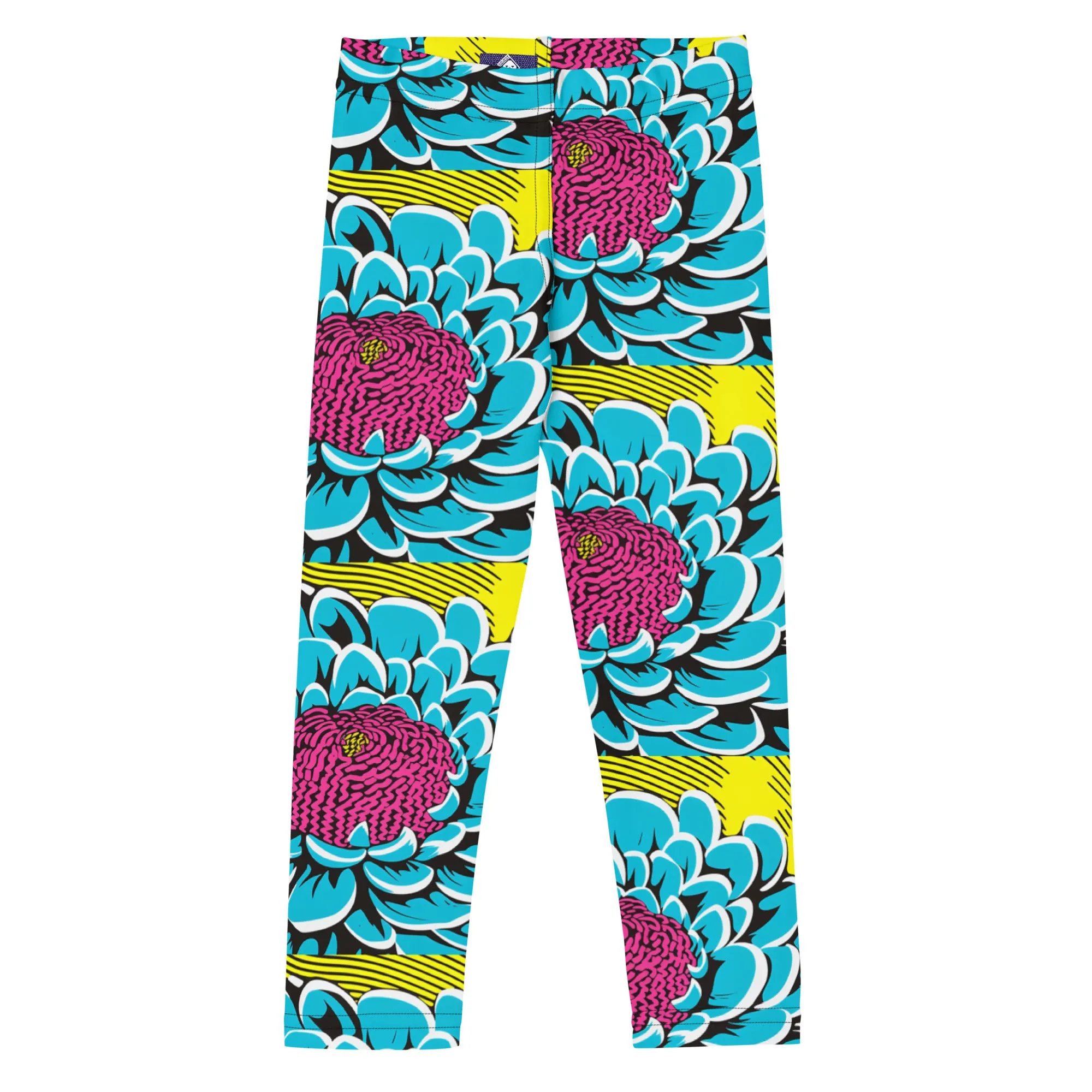 Elevate Your Girl's Active Style with Pop Art Inspired Yoga Pants 002