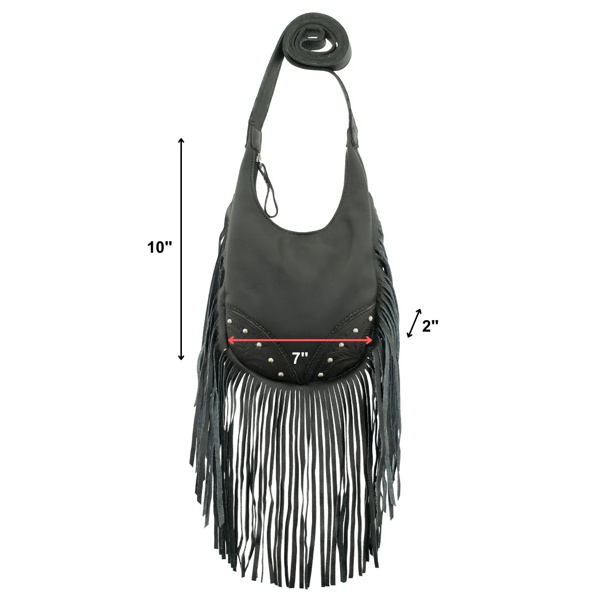 Fringed Cowgirl Hobo Crossbody