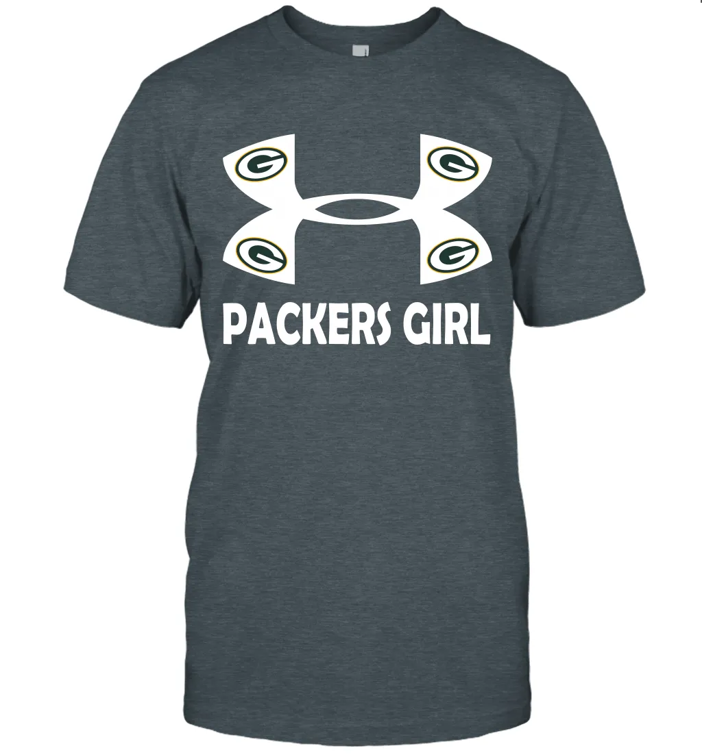 Green Bay Packers Girl Under Armour Football T-Shirt