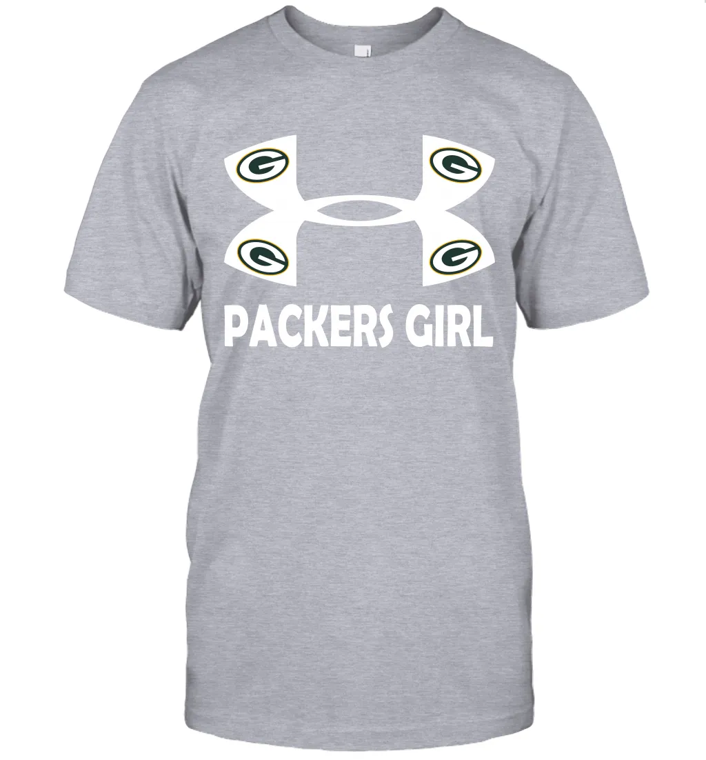 Green Bay Packers Girl Under Armour Football T-Shirt