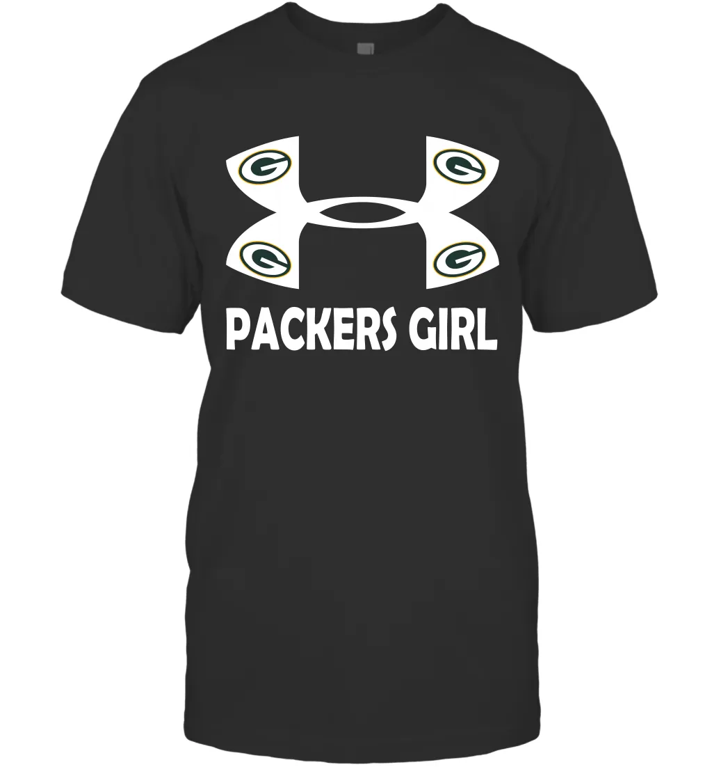 Green Bay Packers Girl Under Armour Football T-Shirt