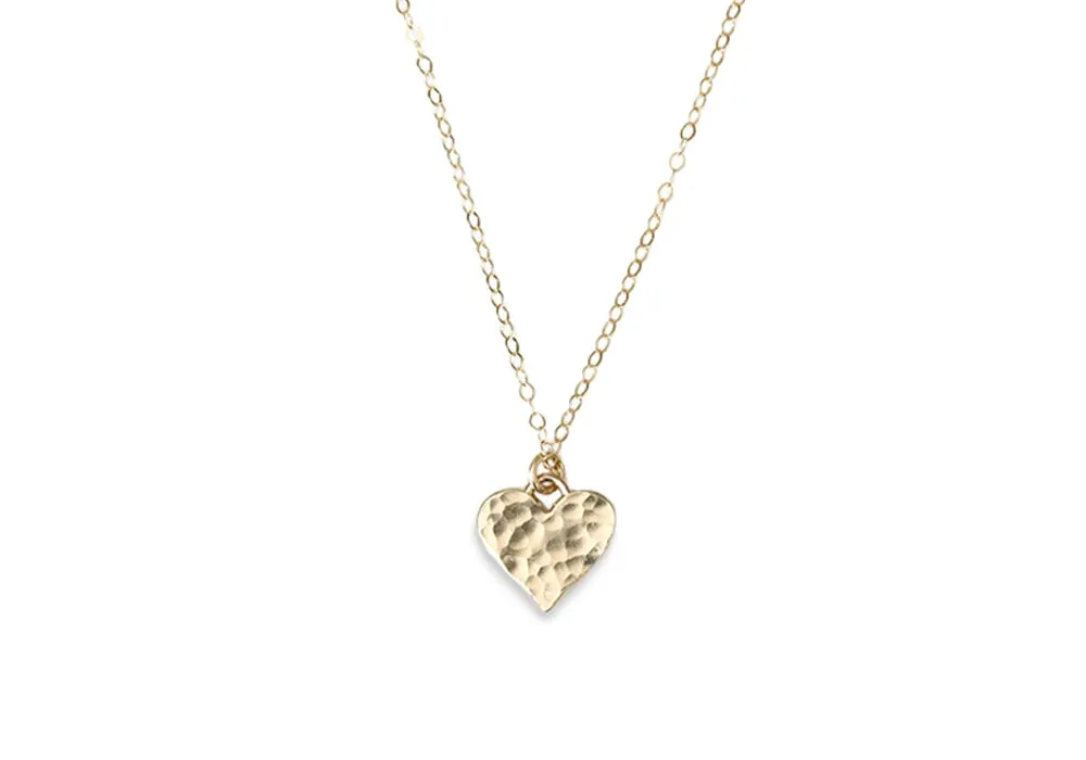 Hammered Heart Necklace