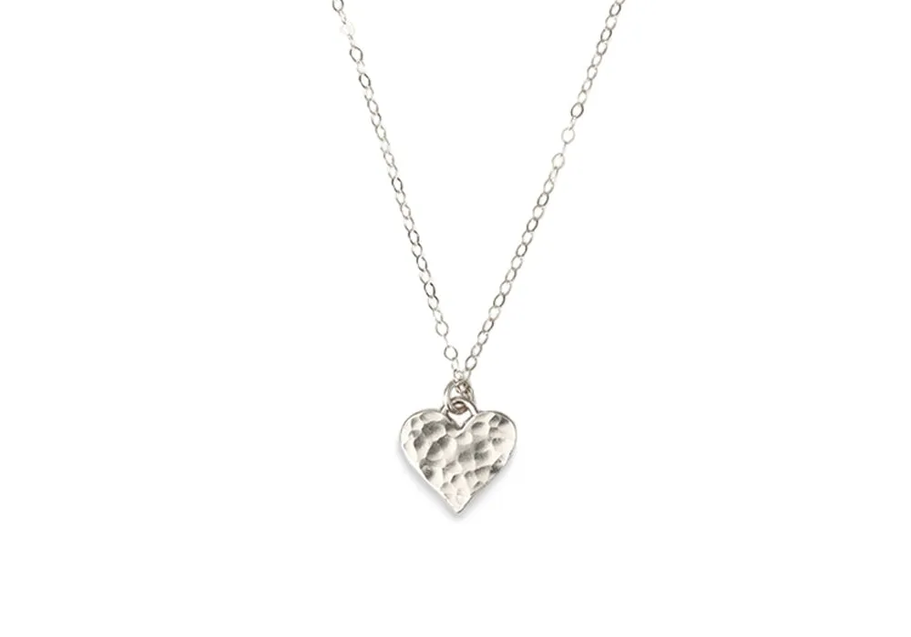 Hammered Heart Necklace