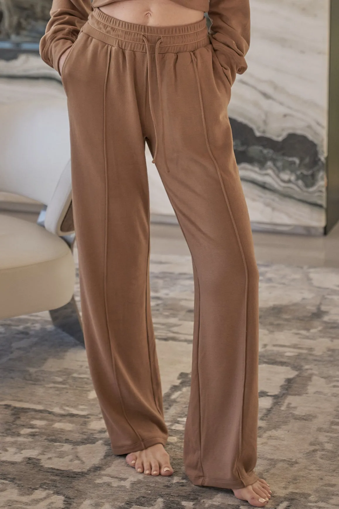 High-waist Lounge Wide-leg Pant