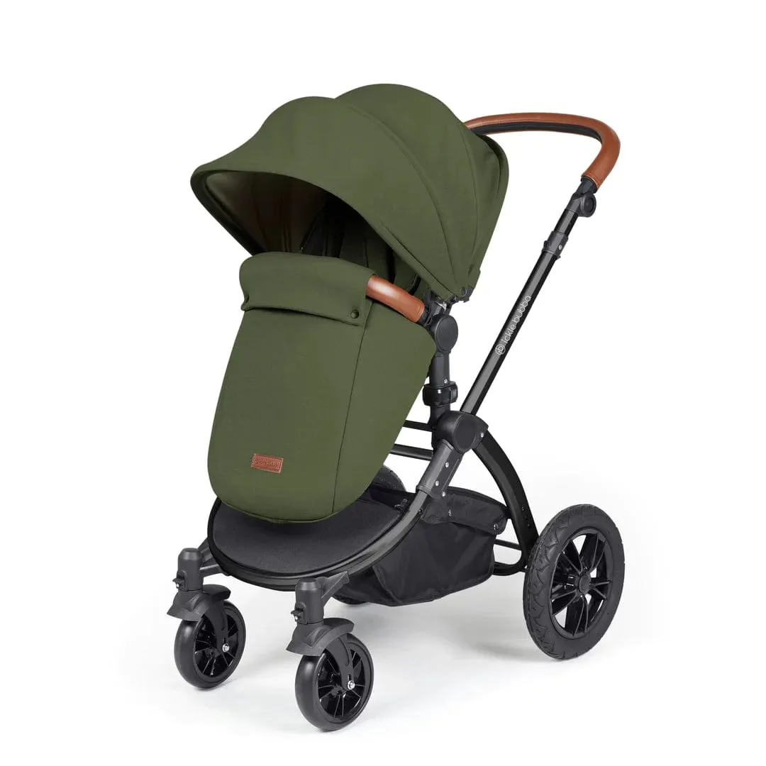 Ickle Bubba Stomp Luxe All-in-One Travel System with Isofix Base (Galaxy) - Black/Woodland/Tan