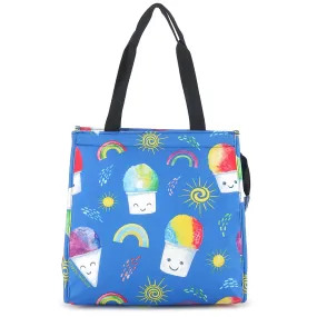 Insulated Lunch Tote Small Shave Ice Blue