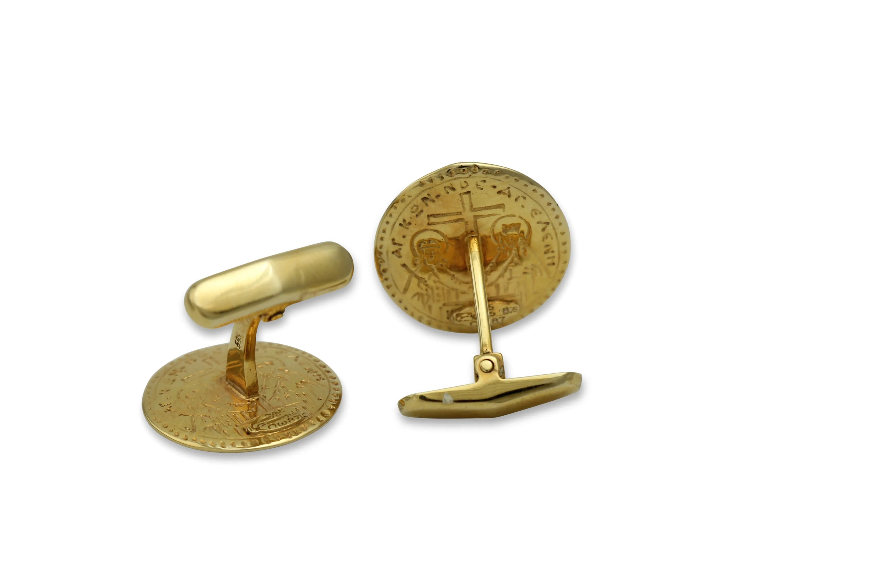 Jesus Christ Victorious Gold Cufflinks