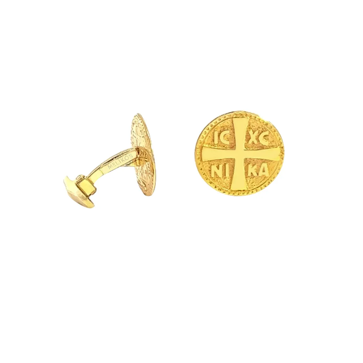 Jesus Christ Victorious Gold Cufflinks