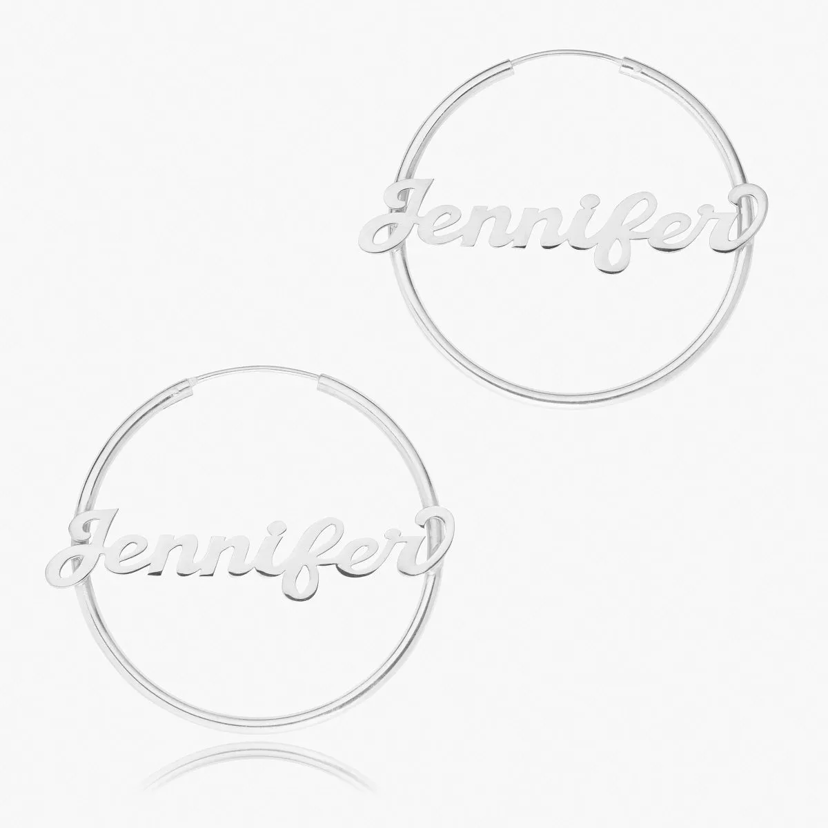 Kid's Hoop Name Earrings