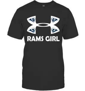 Los Angeles Rams Girl Under Armour Football T-Shirt