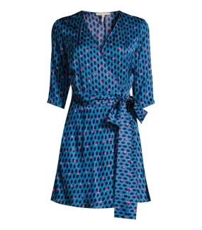 Maje Logo Pattern Wrap Dress. Size 1