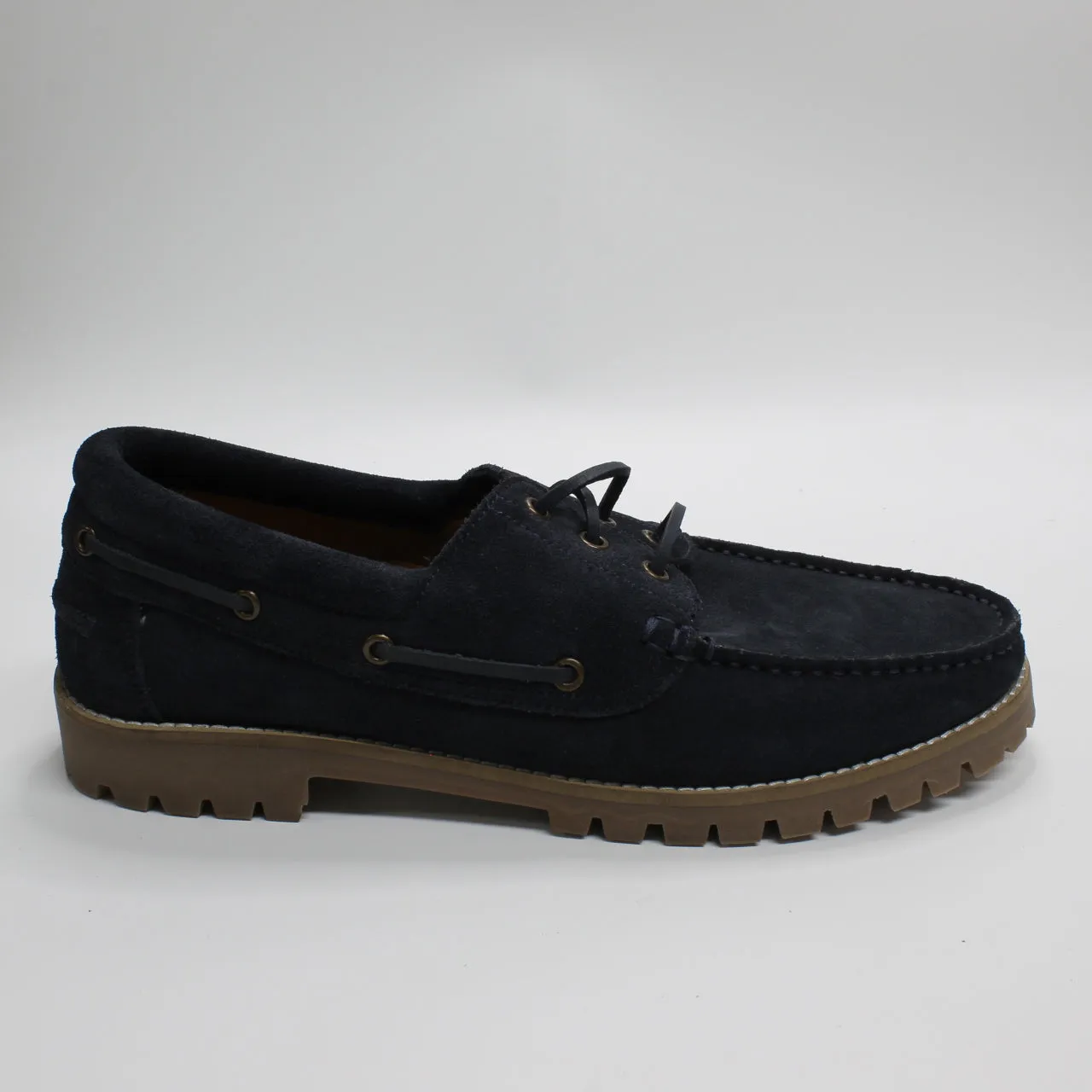 Mens Office Coloardo Cleated Suede Boat Shoes Navy Suede Uk Size 7