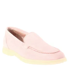 Mocassino flessibile da donna in pelle scamosciata rosa