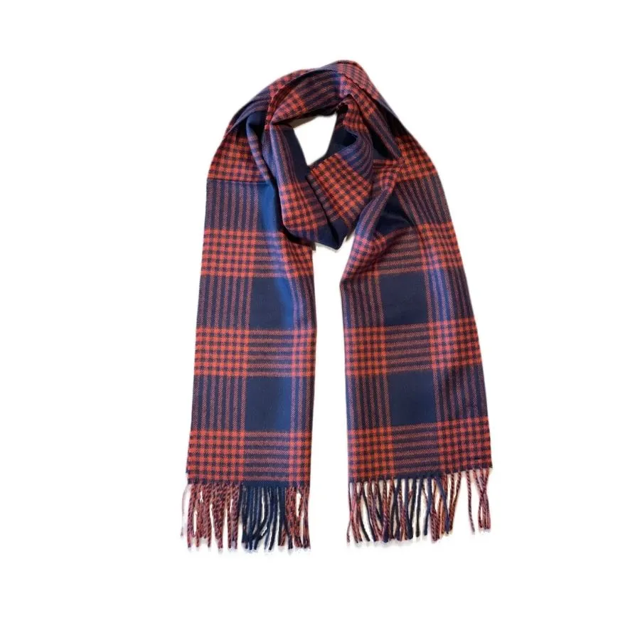 Modern Plaid Alpaca Scarf