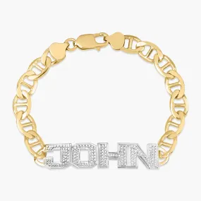 Name Bracelet w/ Mariner Chain