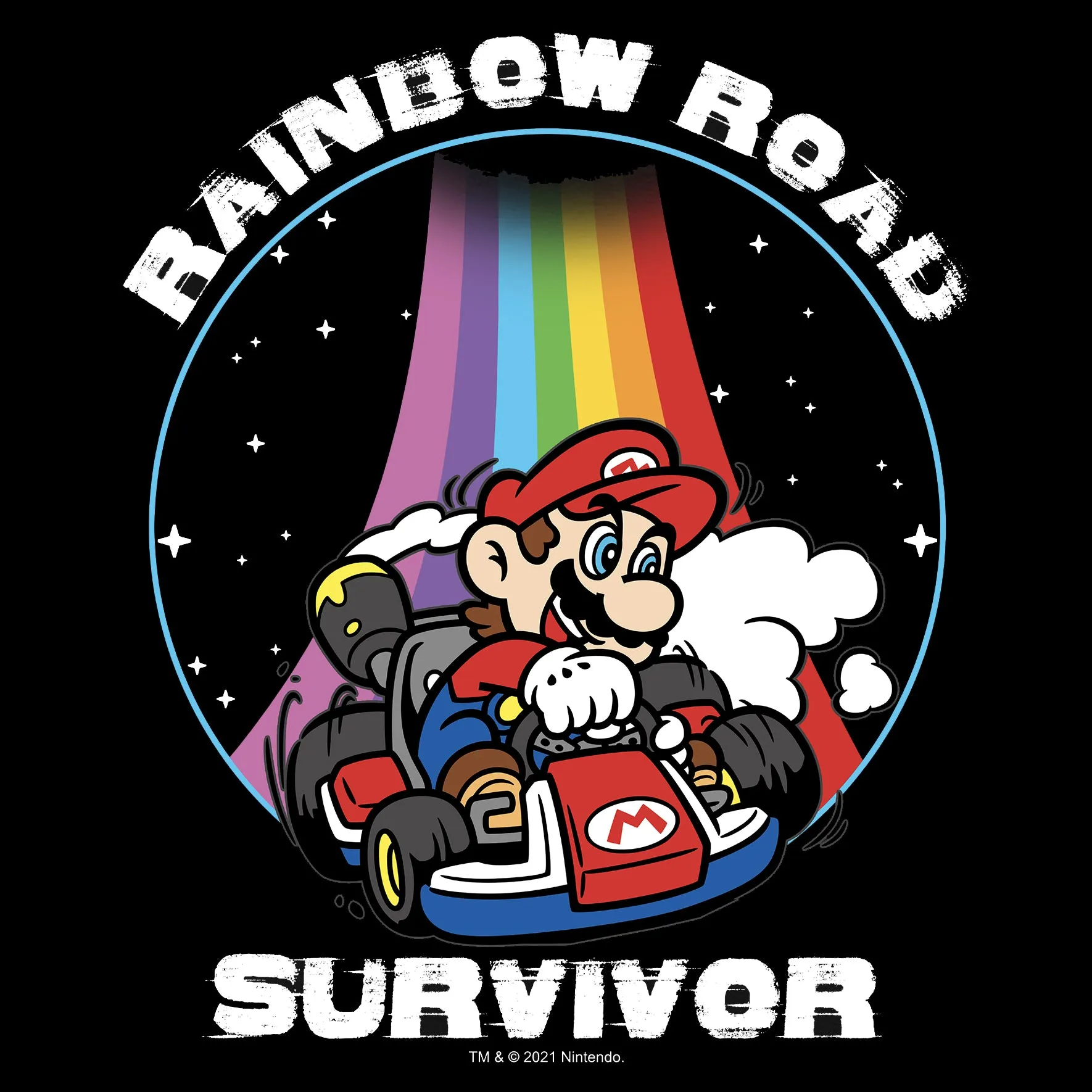 Nintendo - Mario Kart Rainbow Road Survivor Tee