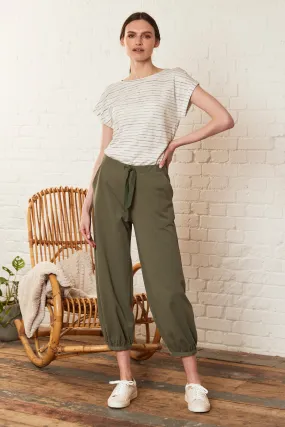 Nomads GOTS Organic Plain Yoga Trousers in Sage