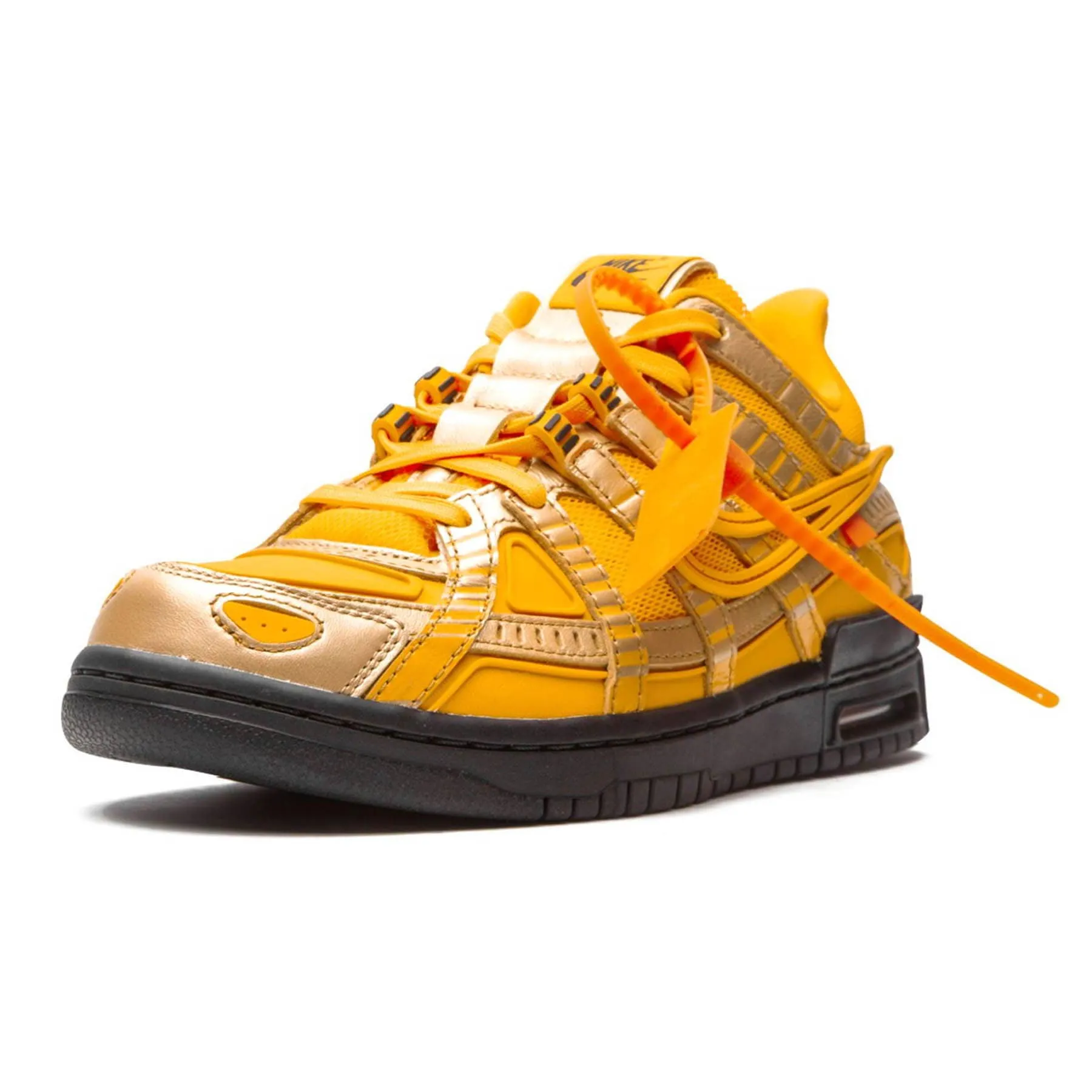 Off-White x Nike Air Rubber Dunk 'University Gold'