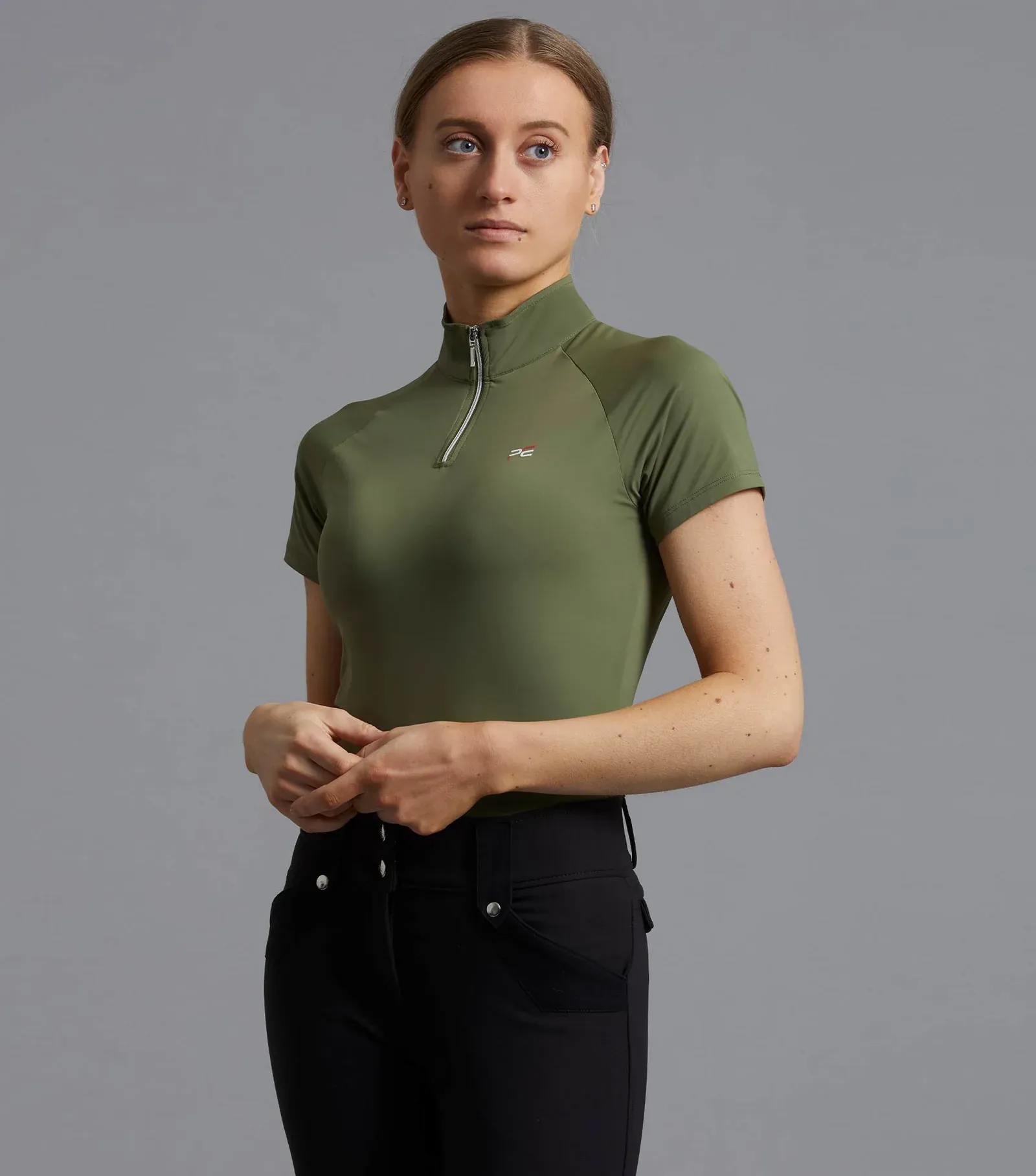 PEI Aura Ladies Riding Shirt (Olive Green)