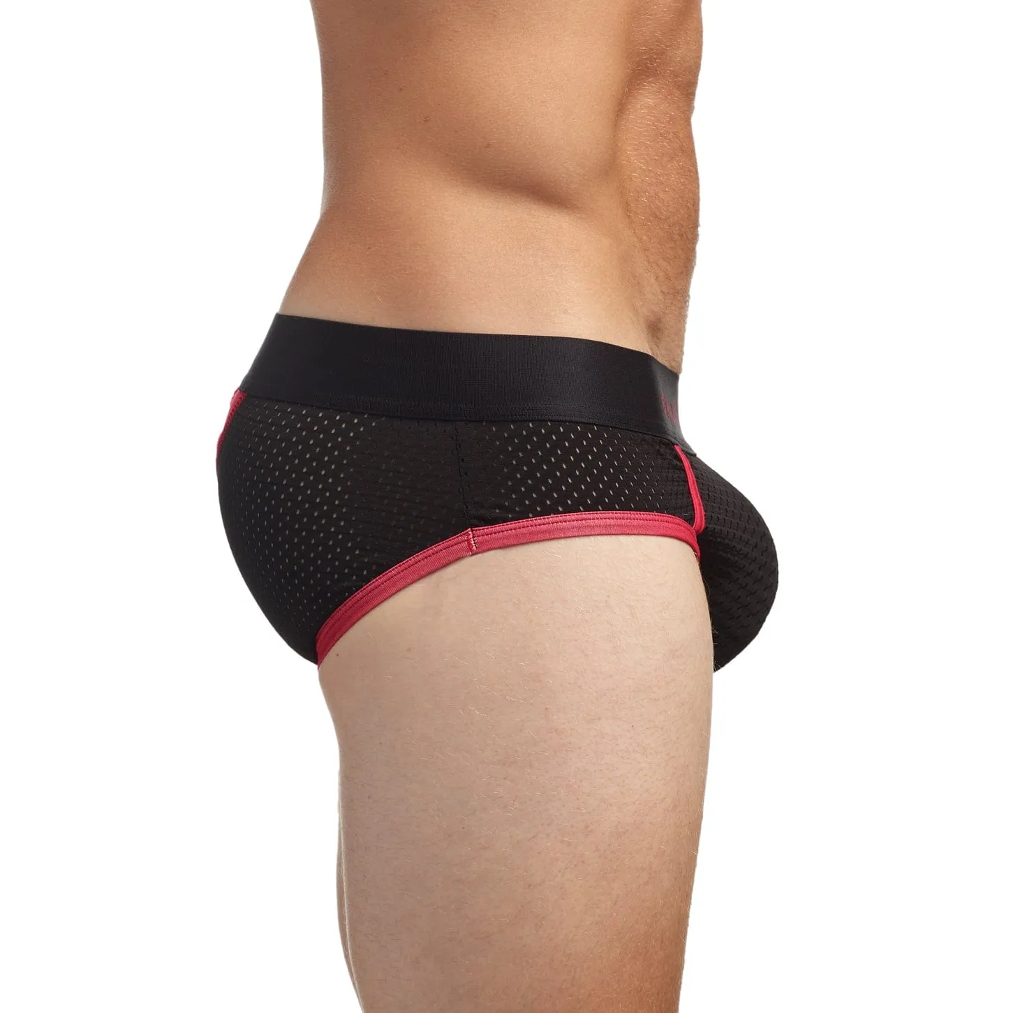 Performance Mesh Brief Black