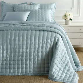 Puff Coverlet Robin's Egg Blue