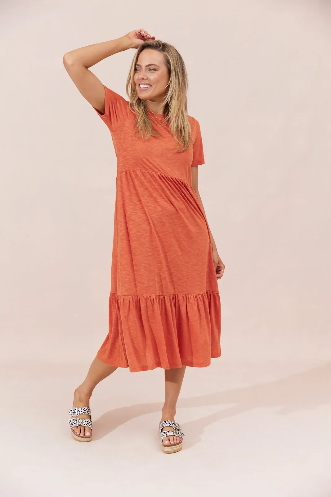 Sienna Dress - Rust