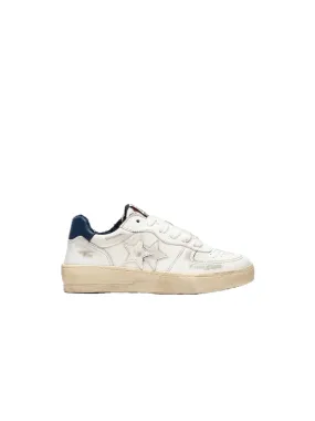 Sneakers Padel Star Pelle - White Blue Navy