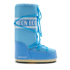 Stivali da Neve Unisex MOON BOOT Icon in Nylon Colore Alaskan Blue