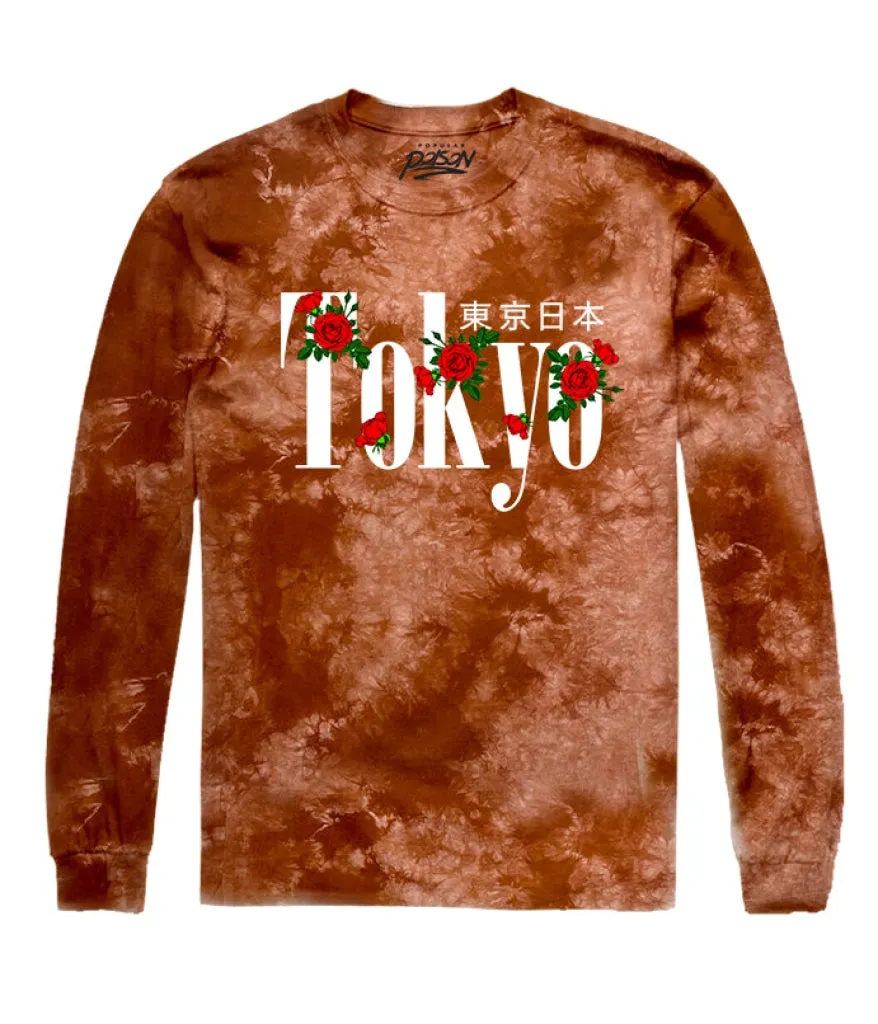 TOKYO ROSE TIE DYE LONG SLEEVE TEE