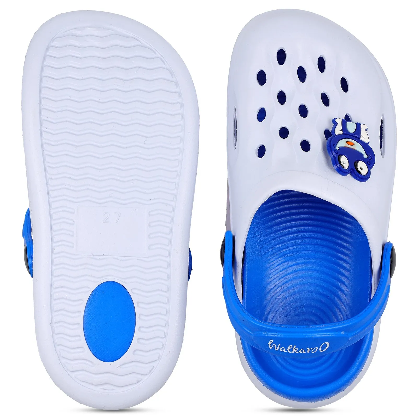 Walkaroo Boys Sandals Footwear  - WK360 White Blue